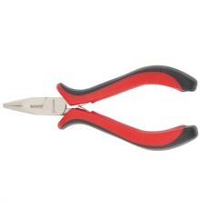 MATRIX Длинногубцы Mini, 130 мм, никелированные, прямые, авторазжим, двухкомпонентные рукоятки [17810]