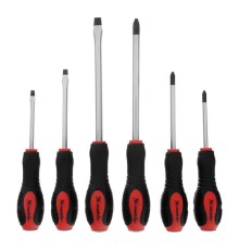 MATRIX Набор ударных отверток 6шт., PH1x75, PH2x100, PH3x150, SL5x75,SL6x100, SL8x150, CrV [19120]