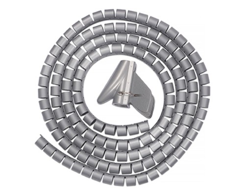 [Cabeus Стяжки, крепежные материалы, маркеры] Cabeus PCB-15 Пластиковый спиральный рукав для кабеля д.15 мм (2 м) и инструмент ST-15