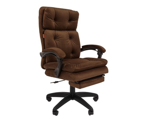 [Офисные кресла] Кресло   Chairman Home 442 Россия ткань Т-14 коричневый (7103961)