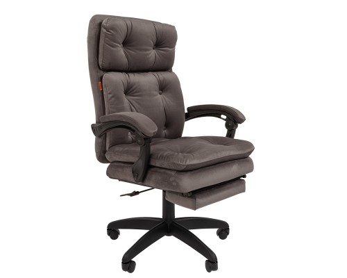 [Офисные кресла] Кресло   Chairman Home 442 Россия ткань Т-55 серый (7103960)