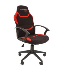 Кресло Chairman game 9 Россия ткань черно/красный New (7104769)