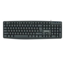 Defender Клавиатура Concept HB-164 { проводная, RU, черный, 104+FN, 1.8м }