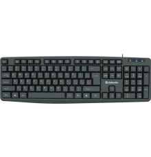 Defender Клавиатура Concept HB-164 { проводная, RU, черный, 104+FN, 1.8м }