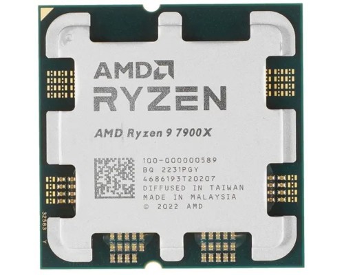 [Процессор] CPU AMD Ryzen 9 7900X OEM (100-000000589) {4,70GHz, Turbo 5,60GHz, RDNA 2 Graphics AM5}