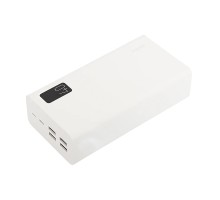 Perfeo Powerbank MOUNTAINS 40000 mAh/LED дисплей/PD + QC 3.0/Type-C/4 USB/Выход: 3A, max 22.5W/White (PF_D0160)