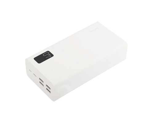 [Аксессуар] Perfeo Powerbank MOUNTAINS 40000 mAh/LED дисплей/PD + QC 3.0/Type-C/4 USB/Выход: 3A, max 22.5W/White (PF_D0160)