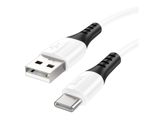 [кабели] HOCO HC-68582 X82/ USB кабель Type-C/ 1m/ 3A/ Силикон/ White