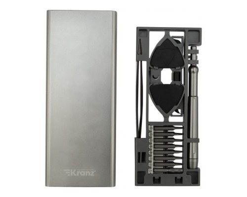 [Наборы ручного инструмента] KRANZ Набор отверток для точных работ RA-04, 24 предмета [KR-12-4754]