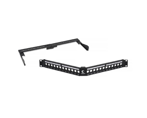 [Cabeus Аксессуары к монтажным шкафам] Cabeus PLB-24-CON  Модульная патч-панель 19