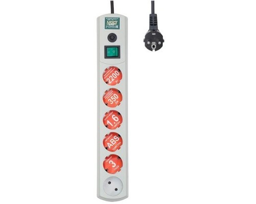 [Сетевые фильтры] Сетевой фильтр Most LRG, 1.6м, белый [lrg 6-1.6wt]