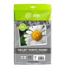 Cactus CS-MA414020ED Фотобумага A4, 140г/м2, 20л, для струйной печати, белый, покрытие матовое