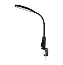 Camelion KD-837  C02 черн.LED(Свет-к наст.,на струбц., 7Вт,230В,450лм,сенс.рег.ярк и цвет.темп,USB-5В,1А )