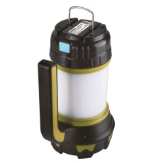 Camelion LED5124 (фонарь акк. черн/зел, USB2.0, Micro USB, Powerbank, 5Вт, 4,4 А-ч, пластик, кор.)