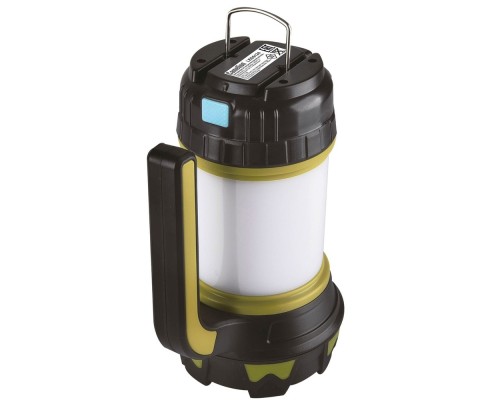 [Camelion Фонари] Camelion LED5124 (фонарь акк. черн/зел, USB2.0, Micro USB, Powerbank, 5Вт, 4,4 А-ч, пластик, кор.)