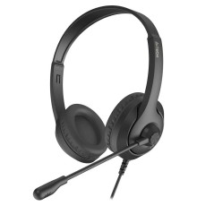 Наушники с микрофоном A4Tech Fstyler FH100U черный 2м накладные USB оголовье (FH100U (STONE BLACK))