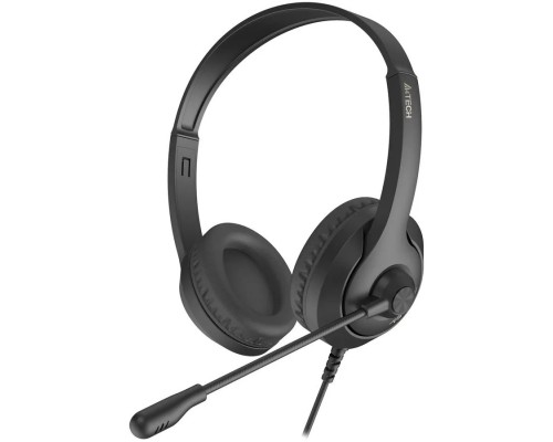 [Наушники] Наушники с микрофоном A4Tech Fstyler FH100U черный 2м накладные USB оголовье (FH100U (STONE BLACK))