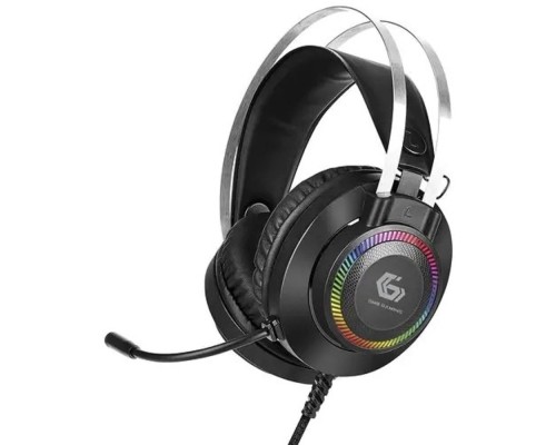 [Наушники] Gembird MHS-GX2, мембр. 50 мм, подсветка, рег. гром., рег.оголовье, каб. 2,1 м
