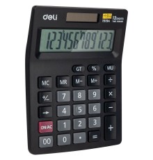 Калькулятор настольный Deli E1519A черный 12-разр. [1003508]