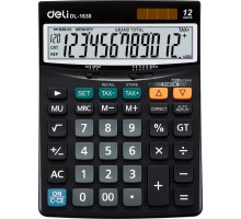 Калькулятор настольный Deli Core E1630 черный 12-разр. [1059903]