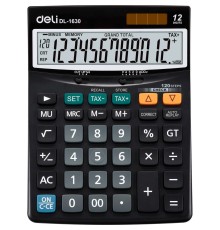 Калькулятор настольный Deli Core E1630 черный 12-разр. [1059903]