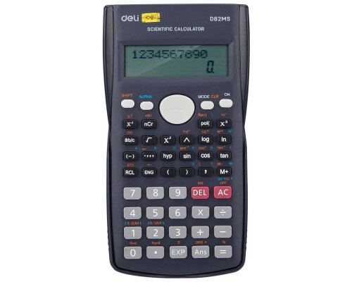 [Калькулятор] Калькулятор научный Deli ED82MS темно-синий 10+2-разр. [1147246]