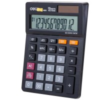 Калькулятор настольный Deli EM01320 черный 12-разр.  [1187623]