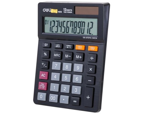 [Калькулятор] Калькулятор настольный Deli EM01320 черный 12-разр.  [1187623]