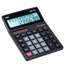 Калькулятор настольный Deli EM126 черный 12-разр. [1801402]
