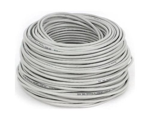 [Витая пара] SkyNet Кабель Standart UTP indoor 4x2x0,48, медный, FLUKE TEST, кат.5e, однож., 100 м, box, серый [CSS-UTP-4-CU/100]