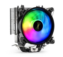 Exegate EX293667RUS Кулер ExeGate Dark Magic EXX400V2-PWM.RGB {Al+Cu, черное покрытие, 4 тепл.трубки, LGA775/1150/1151/1155/1156/1200/1700/AM2/AM2+/AM3/AM3+/AM4/FM1/FM2/754/939/940, TDP 140W, Fan120m}