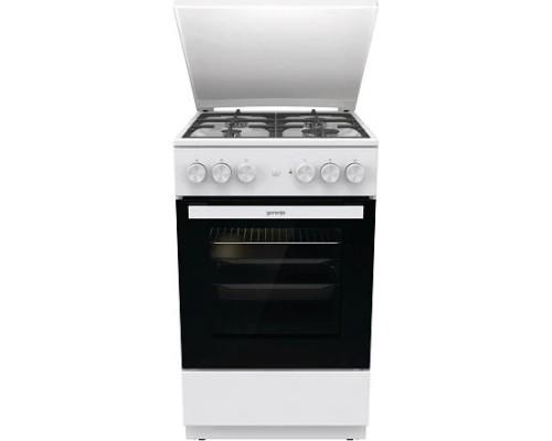 [Микроволновая печь] Плита Комбинированная Gorenje GK5A42WF-B белый (металлическая крышка) реш.чугун