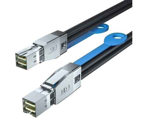 [Сетевое оборудование] SAS-2M-SFF8644-SFF8644 Кабель SAS внешний, 2м., разъемы SFF8644 - SFF8644