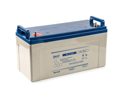[Скат ] АКБ БАСТИОН SKAT SB 12120S AGM 12V 120Ач I зар.36А, клеммы под болт М6, гарантия 18 мес (8974)