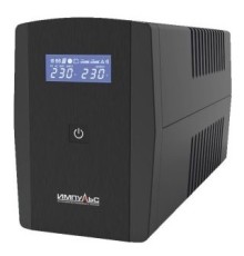 Импульс ИБП Юниор Смарт 1000 {1000/600 ВА/Вт, LED, USB, SCHUKOx2} черный {JS10114}