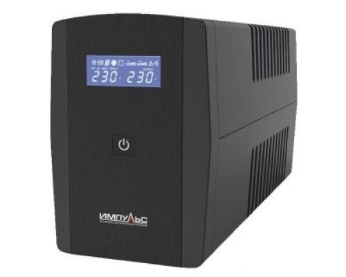 [Импульс] Импульс ИБП Юниор Смарт 1000 {1000/600 ВА/Вт, LED, USB, SCHUKOx2} черный {JS10114}