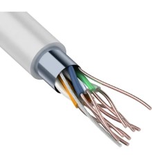 Rexant (01-0167) Кабель витая пара F/UTP, CAT 6, ZH нг(А)-HF, 4PR, 23AWG, INDOOR, SOLID, серый, 305м
