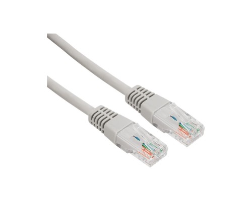 [Патч-корды (сетевые, телефонные)] Rexant (18-8007) Шнур коммутационный, патч-корд U/UTP RJ45-RJ45, CAT 5e, LSZH серый, 5м