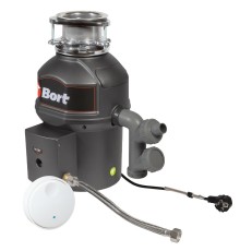 Bort Измельчитель пищевых отходов TITAN 9000 {Мощность 560 Вт; Объем камеры 1450 мл; Мощность л.с. 0,75 Размер 360х190 мм; 8.6 кг; 44,8 x 30.7 x 24,8; гарантия 2 г} [93415827]