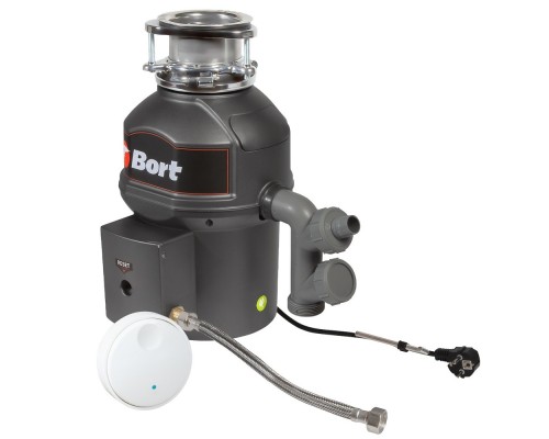 [Блендер] Bort Измельчитель пищевых отходов TITAN 9000 {Мощность 560 Вт; Объем камеры 1450 мл; Мощность л.с. 0,75 Размер 360х190 мм; 8.6 кг; 44,8 x 30.7 x 24,8; гарантия 2 г} [93415827]