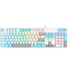Клавиатура A4TECH Bloody S510R,  USB, белый [s510r usb icy white/blms red]