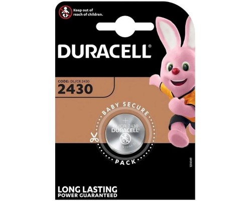 [Батарейки CR2450] Duracell CR2430/1BL (1 шт. в уп-ке)
