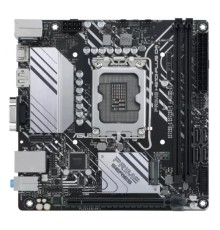 ASUS PRIME H610I-PLUS D4-CSM (Socket 1700, mini ITX, 2xDDR4(64GB), D-SUB/HDMI 2.1/DP, 1xPCIe 4.0x16, 1xLAN, 4xSATA 6Gb/s, 1xM.2, 1xM.2 E key, 2xUSB 3.2, 2xUSB 2.0, 1xPS/2) 