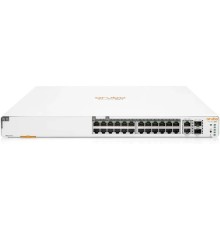HPE Instant on 1960 JL807A #ABB/#ACC Коммутатор 24G 2x10G 2SFP+ 24PoE+ 370W управляемый