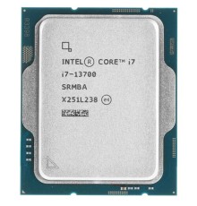 CPU Intel Core i7-13700 OEM {S1700, 2100MHz up to 5200MHz/24Mb+30Mb, 16C/24T, Raptor Lake, 10nm, 65-180W, UHD770}