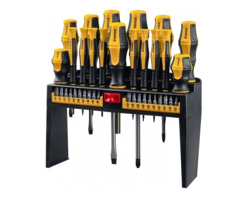 [Наборы (Автомобильный)] STAYER Hercules-PRO-37 набор отверток с насадками 37 шт [25312-H37]