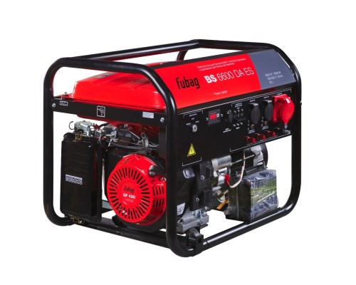 [Генераторы, Блоки автоматики] FUBAG BS 6600 DA ES Электростанция бензиновая [641693/646282] {Электростартер, 6.6 кВа/6.0 кВт, 230/400 В, 420 объем см3, 8,0/10,9 кВт, л.с., 78 дБ 7м, Время работы 9.5ч, 25 л бак, 87.4 кг}