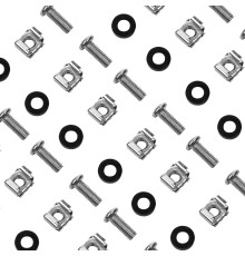 NEOMAX Крепежный набор: винт, шайба, гайка, диаметр M6 (комплект 50 штук) [NM-FTK-M6-101]