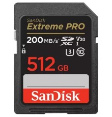 SecureDigital 512GB SanDisk SDXC Extreme Pro UHS-I Class 3 (U3) V30 200/140 MB/s [SDSDXXD-512G-GN4IN]