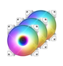 Case Fan ID-Cooling TF-12025-ARGB-TRIO-SNOW  White (3in1) 120?120?25mm 12V/5V, 1500RPM, ARGB